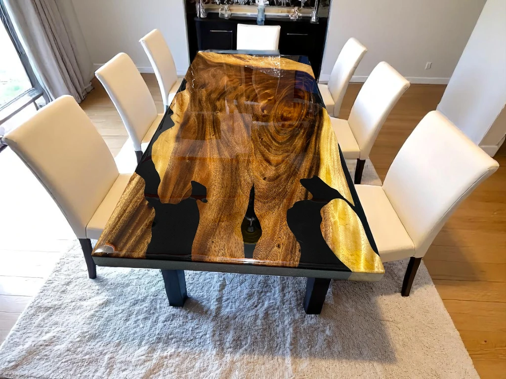 Handcrafted Epoxy Resin Dining Tables – Hotel & Restaurant Use